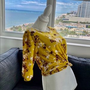Yellow Flirty Blouse